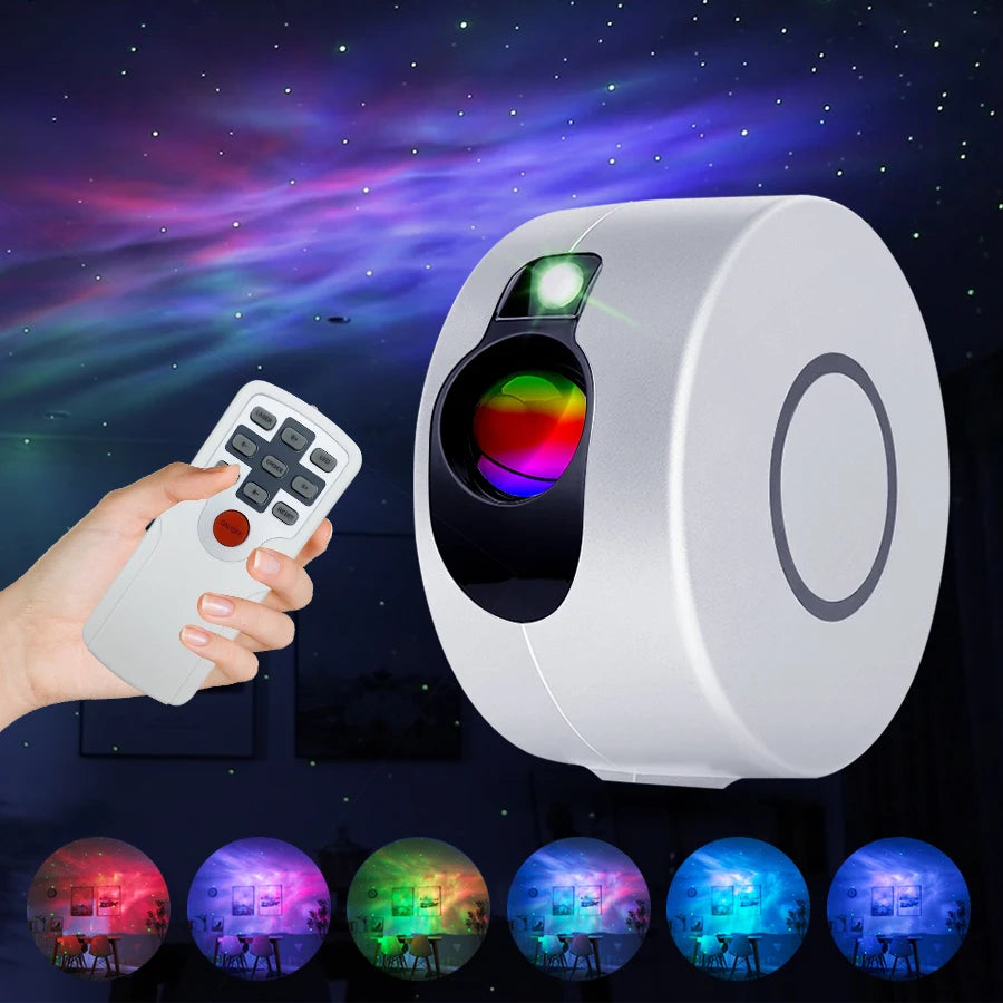 Proiettore Galaxy Con Telecomando Nebula LED Night Light Per Casa E Camera Da Letto Cielo Stellato RGB