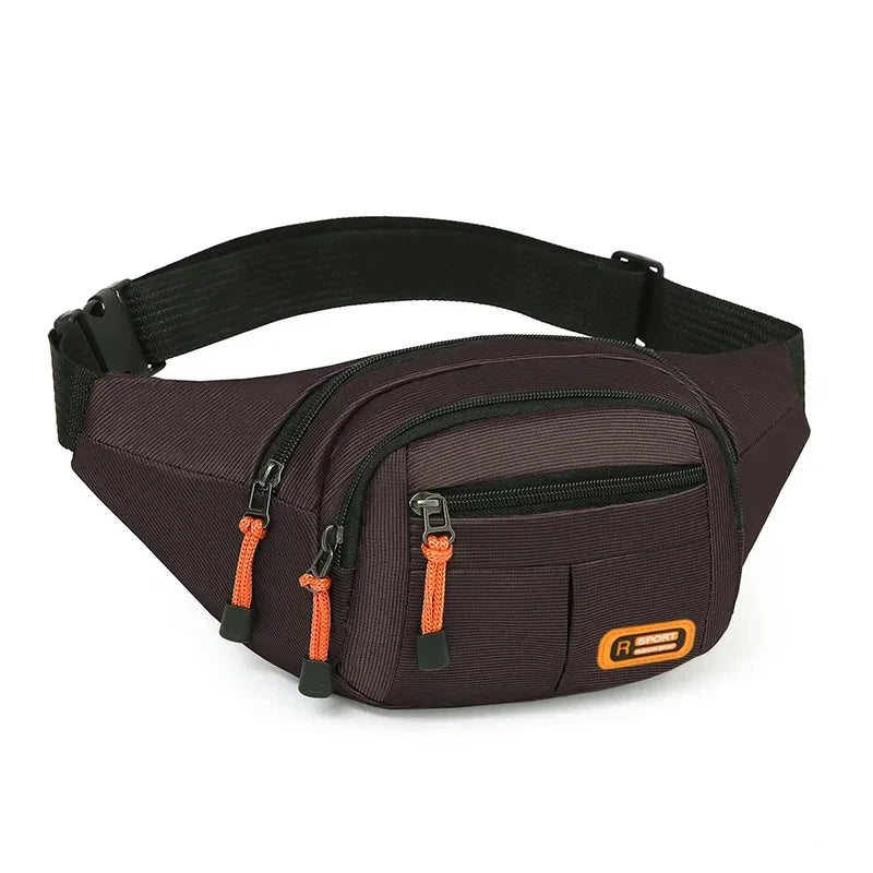 Marsupio Impermeabile Oxford Unisex Grande Capacità Cintura Porta Oggetti Multifunzionale Resistente All Usura
