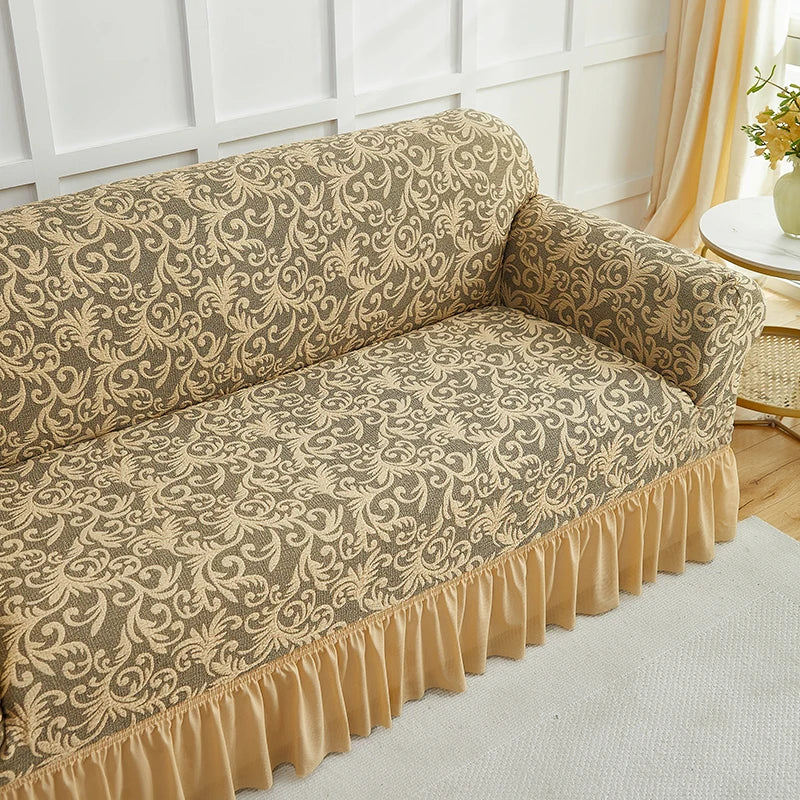 Fodera Divano A Fiori Stile Europeo Jacquard Copridivano Antiscivolo Protezione Per Mobili Soggiorno Decorazioni Casa