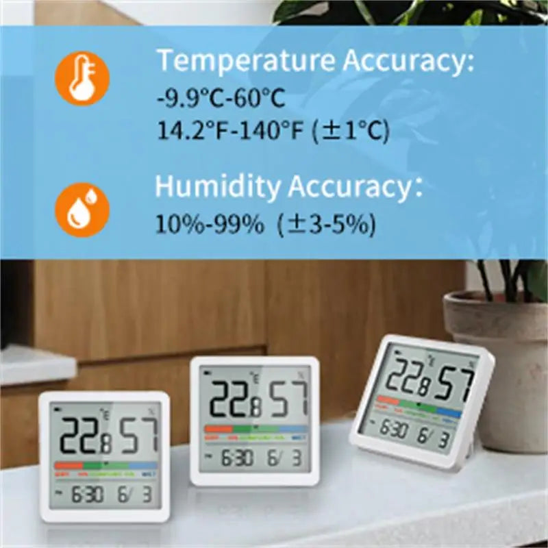 Noklead Misuratore Umidità Temperatura Interna Termometro Digitale LCD Igrometro Stazione Meteo Monitor Intelligente