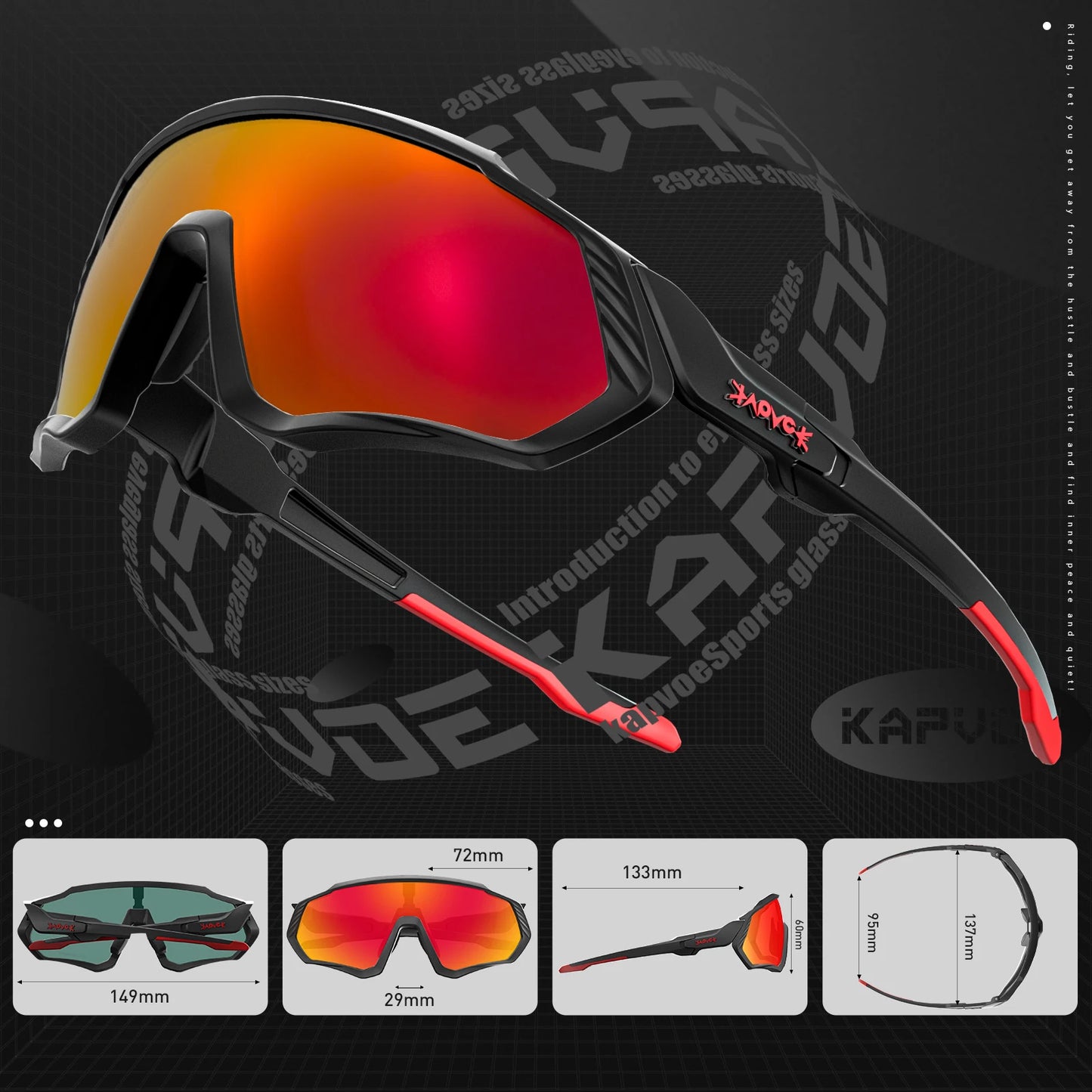 Occhiali Da Ciclismo Polarizzati Per Sport All'Aperto Corsa Pesca MTB Bici Da Strada Unisex Uomo Donna