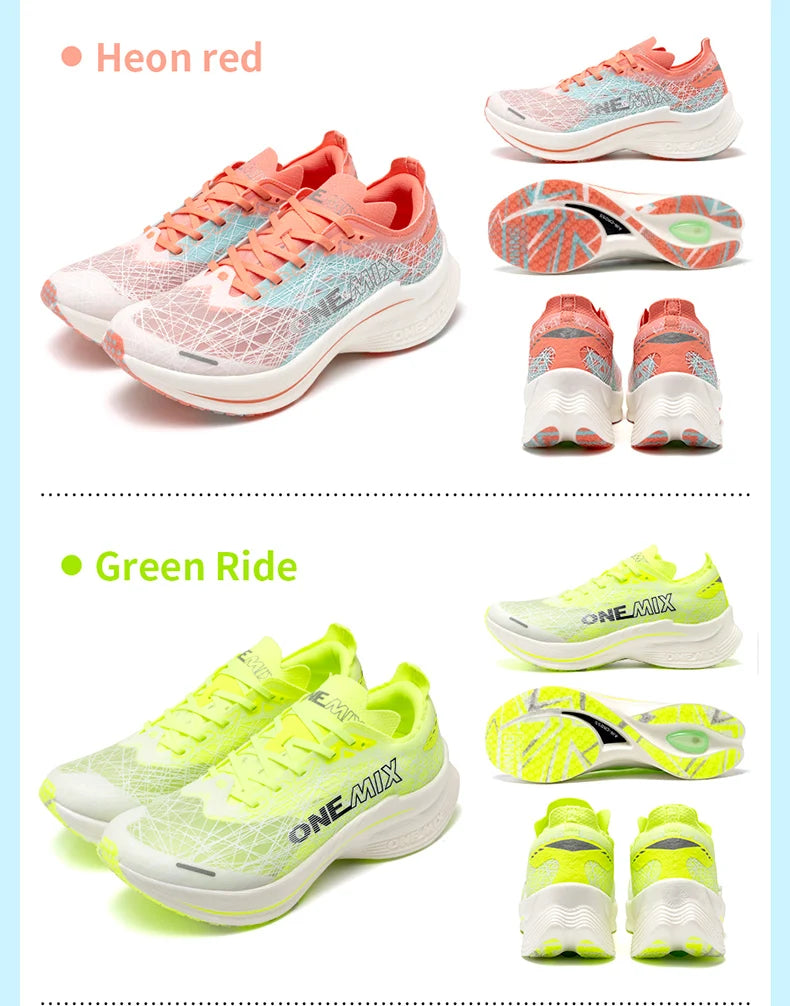 Onemix Marathon Scarpe Da Corsa Con Piastra In Carbonio Ultraleggere Tecnologia Di Rimbalzo Sneakers Da Uomo All Aperto