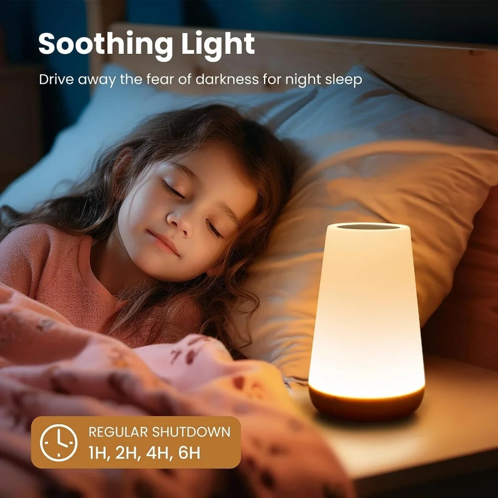 Lampada Tattile Dimmerabile Ricaricabile USB Da Comodino Da Tavolo Portatile Per Camera Da Letto 13 Colori RGB