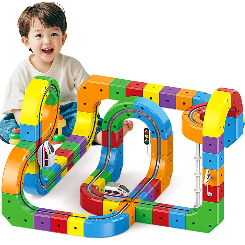 Treno Magico DIY Educativo Per Bambini Forme Multiple