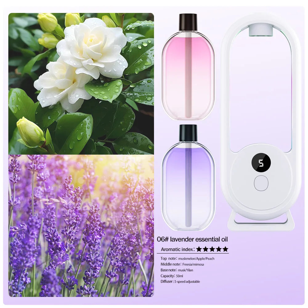 Diffusore Di Aromi Portatile Ricaricabile Per Aromaterapia Deodorante Ambienti Temporizzato In 5 Modalità