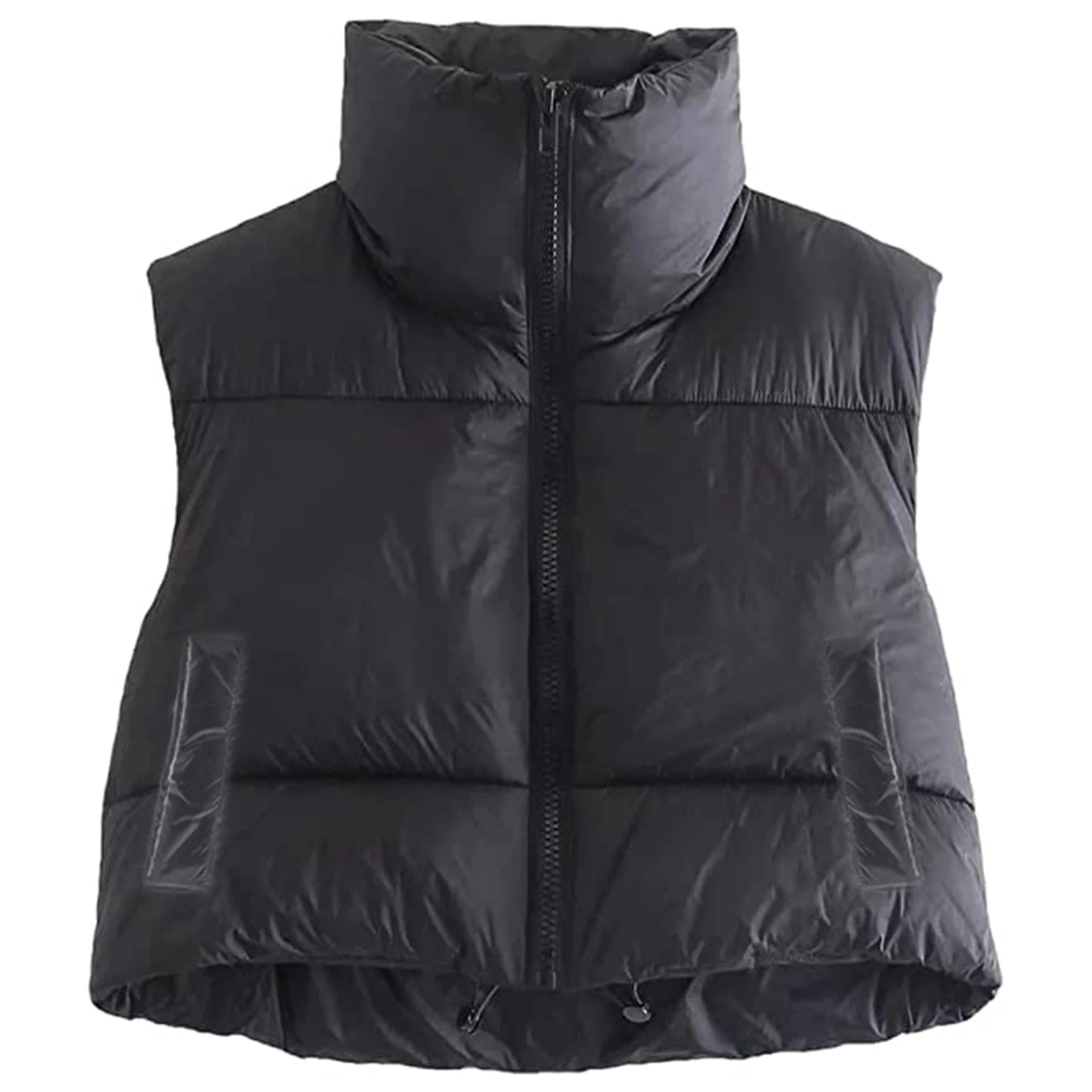 Gilet Da Donna Senza Maniche Autunno Inverno Cappotto Corto Caldo Con Colletto A V Giacca Capispalla Di Moda