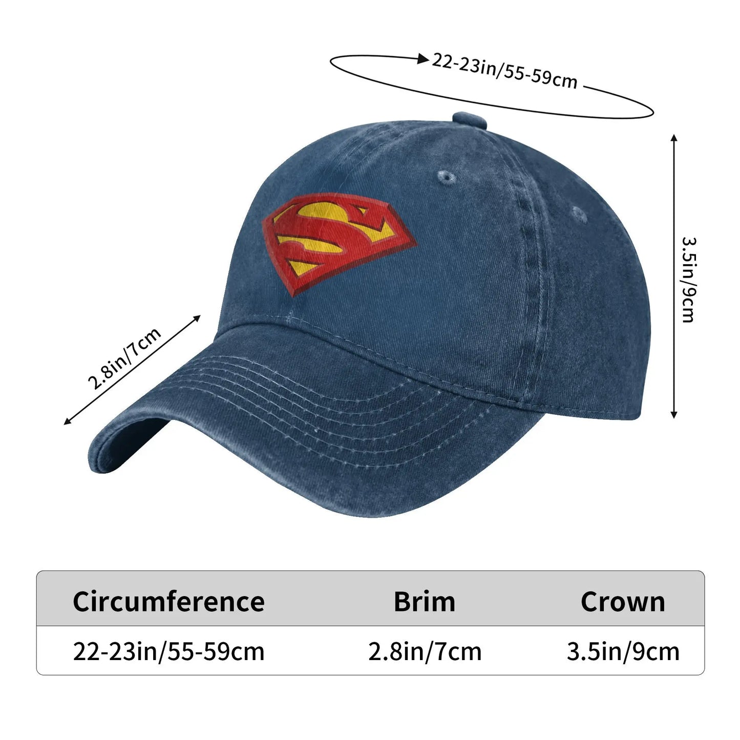 Berretti Da Baseball Unisex Con Logo Superman Estivo Retro Cosplay Stile Vintage Autentico