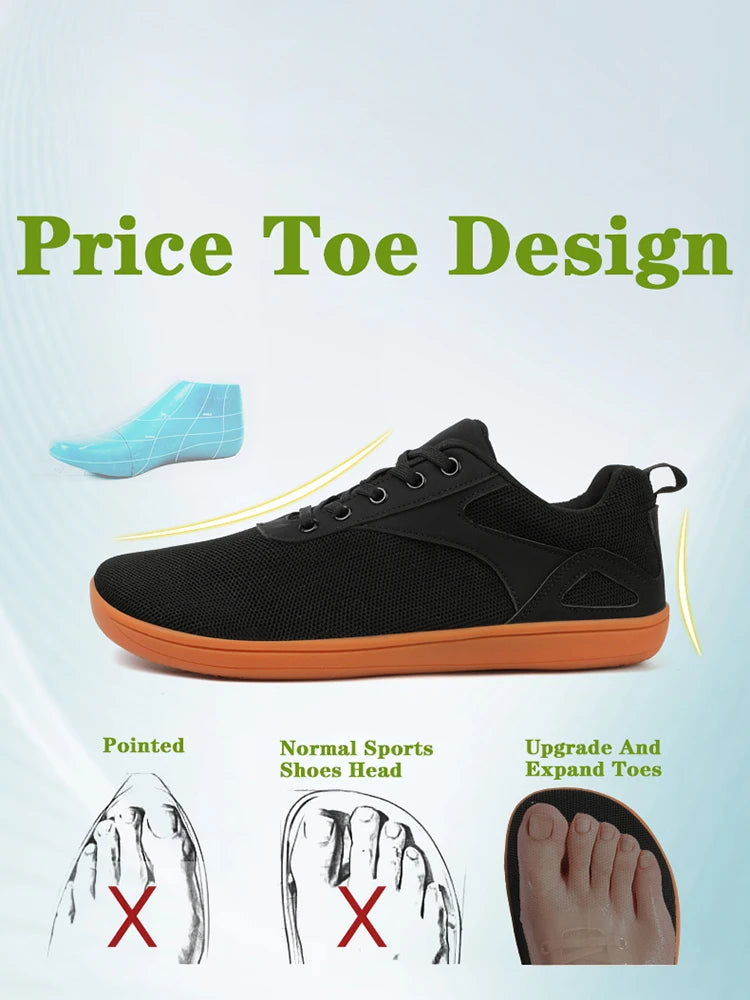 Scarpe Da Passeggio Traspiranti In Mesh Unisex A Punta Larga Per Uomo Comode Scarpe Sportive Per Esterni