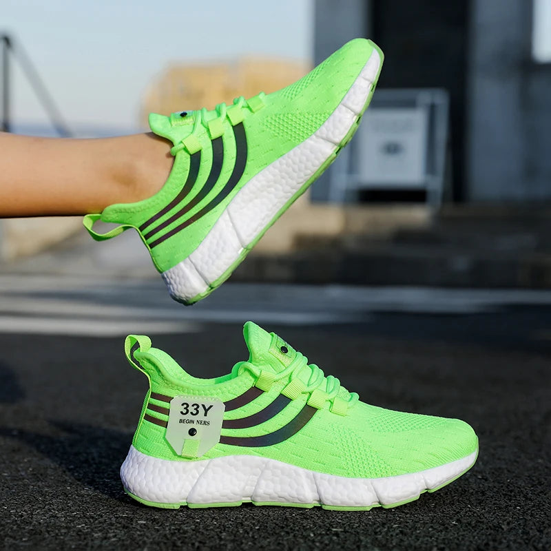 Scarpe Sportive Da Uomo Leggere E Traspiranti Sneakers Da Corsa Nere In Mesh Esterni Scarpe Da Passeggio Atletiche