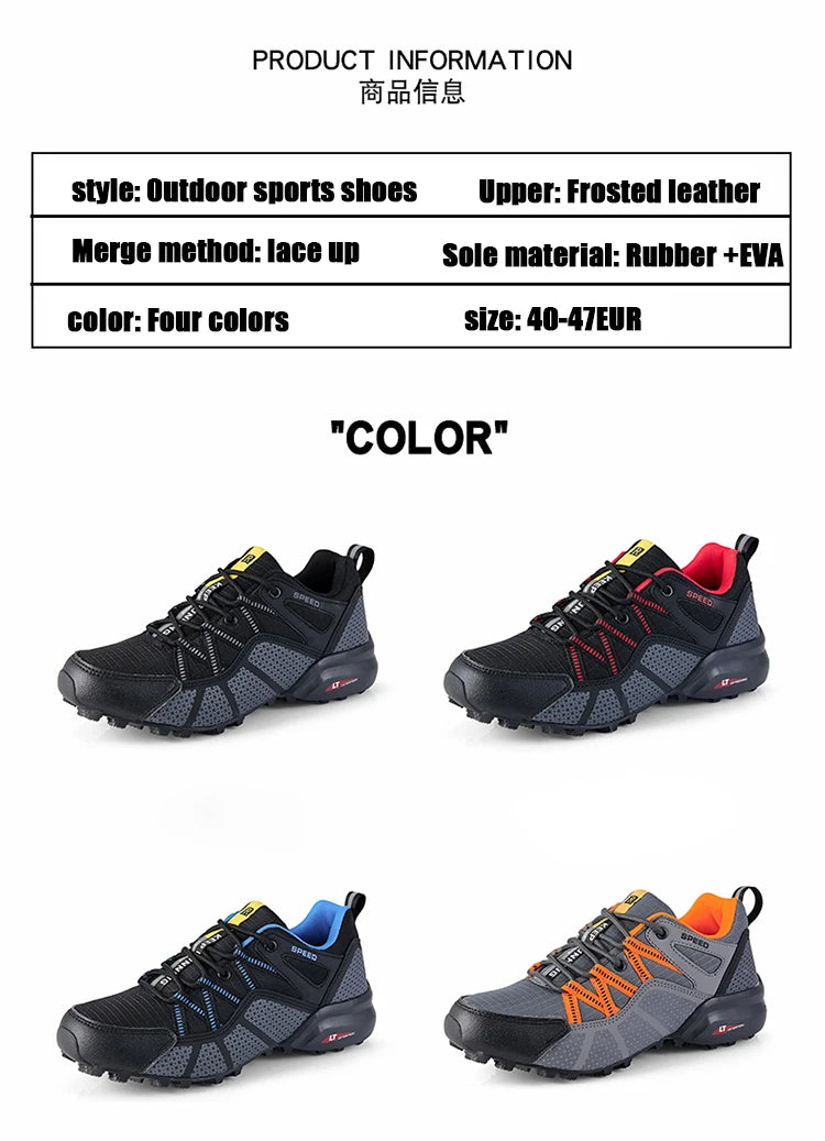 Scarpe sportive da trekking da uomo Stivali da allenamento per escursionismo impermeabili all'aperto Scarpe tattiche da caccia comode e resistenti all'usura da uomo
