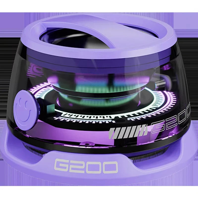 Altoparlante Bluetooth Magnetico Portatile Per Viaggiatori Con Luce RGB Dinamica E Compatibile Con iOS