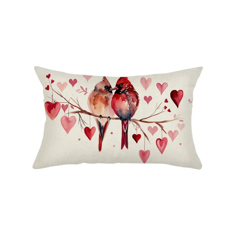 Vikama Fodera Per Cuscino Reversibile San Valentino Con Stampa A Cuore Per Soggiorno Divano Letto Decorazione Della Casa
