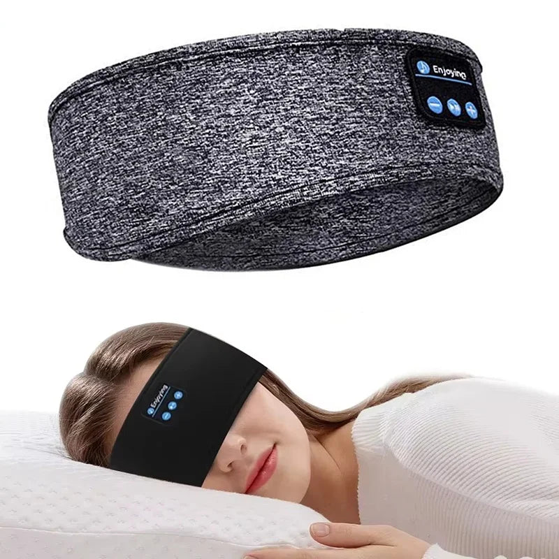 Cuffie Bluetooth 5.0 Wireless Con Fascia Morbida Per Dormire E Per Sport Auricolari Musicali
