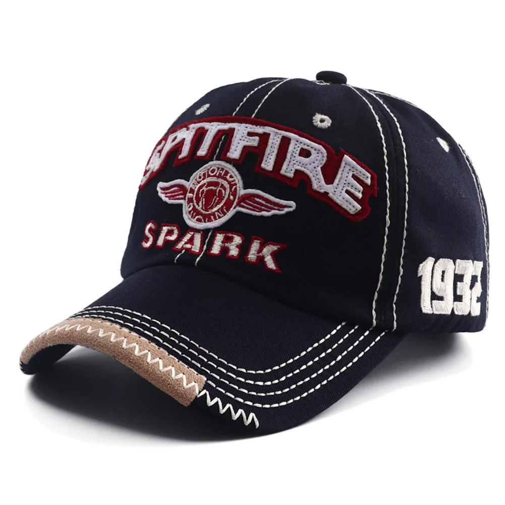 Berretto Da Baseball In Cotone Lavato Con Lettera Ricamata Spark 1932 Snapback Unisex Moda Casual Con Visiera Retro