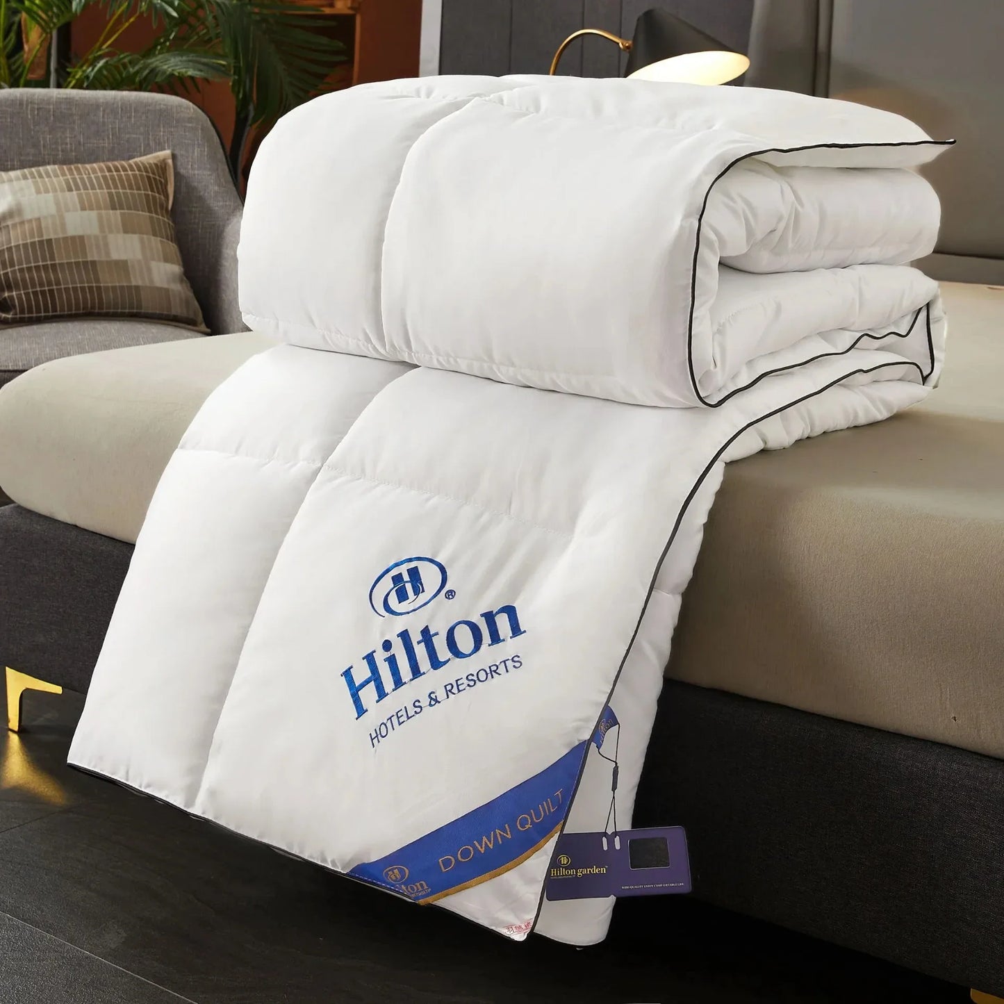 Hilton 5 Stelle Piumino Quattro Stagioni Letto Matrimoniale Caldo Trapunta Invernale