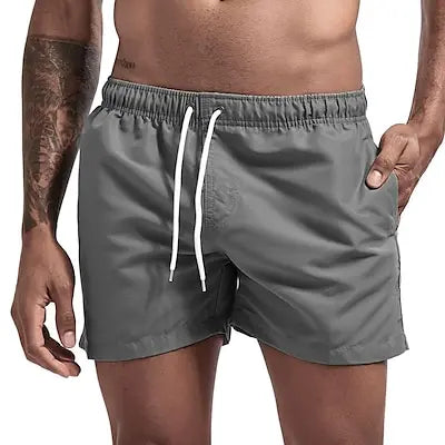 Pantaloncini da Bagno da Uomo da Surf ad Asciugatura Rapida Traspiranti con Coulisse e Tasche per Spiaggia Estiva