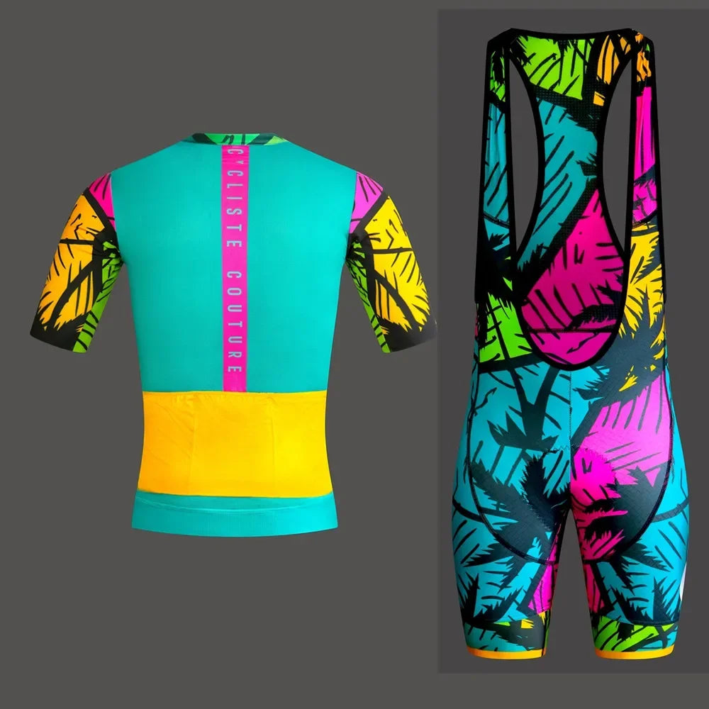 Maglia Da Ciclismo Professionale Da Uomo Manica Corta Set Uniforme Estiva Per Bici Da Strada Con Protezione UV