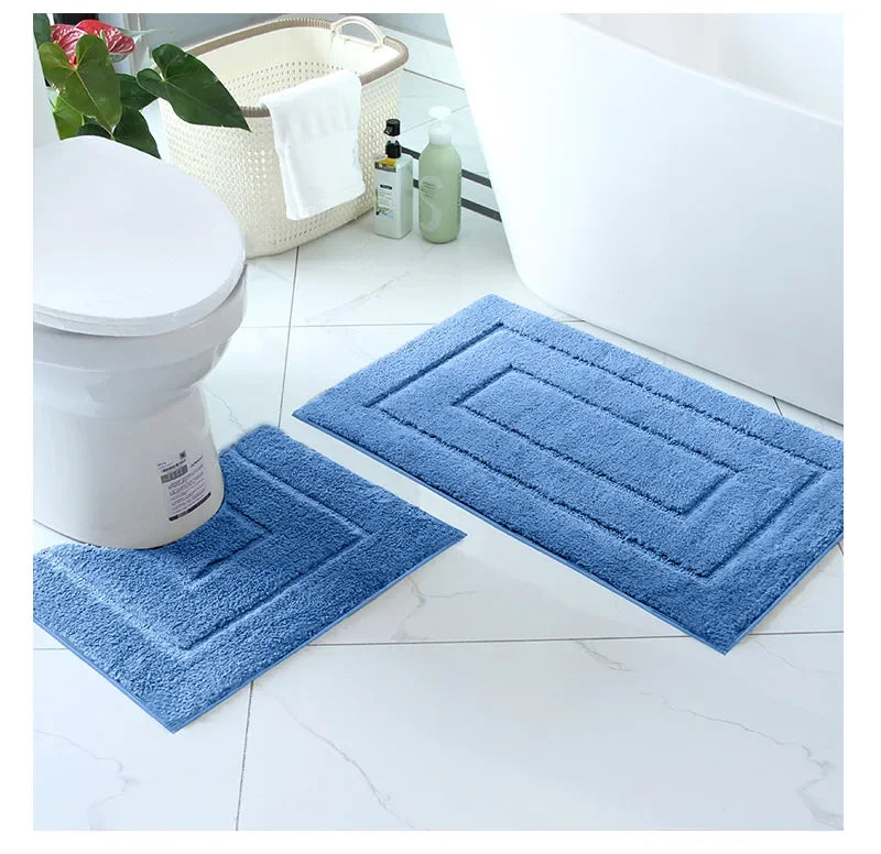 Tappetino Da Bagno In Peluche Antiscivolo Per Vasca E Porta D'Ingresso Assorbente E Confortevole
