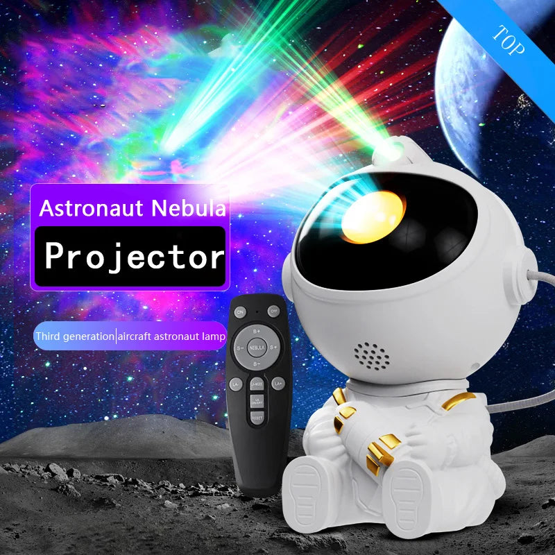 Proiettore LED Galassie Stellate Luce Notturna Astronauta Cielo Stellato Camera Letto Regalo Bambini Lampada Atmosfera