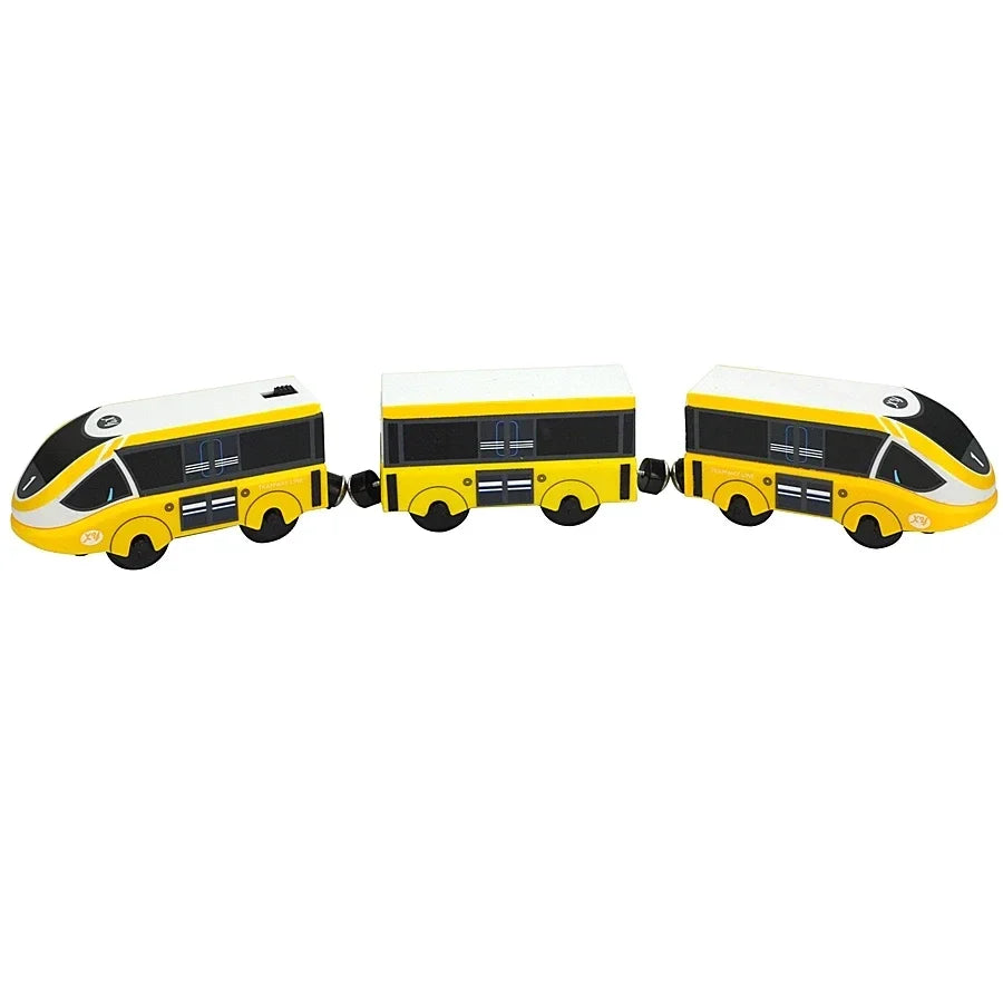 Locomotiva In Legno Magnetica Per Bambini Giocattolo Treno Con Pista Ferrovia Educativa