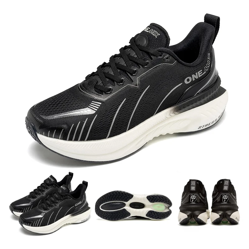 Onemix Scarpe Da Corsa Ammortizzate Da Donna Autunno Inverno Antiscivolo Con Lacci Per Corsa Intensa Danza