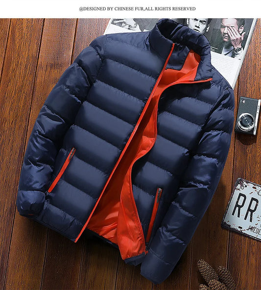 2025 Giacca invernale con zip di nuova moda Uomo Donna Cappotto autunnale Abbigliamento maschile Giacche in cotone casual stile sottile