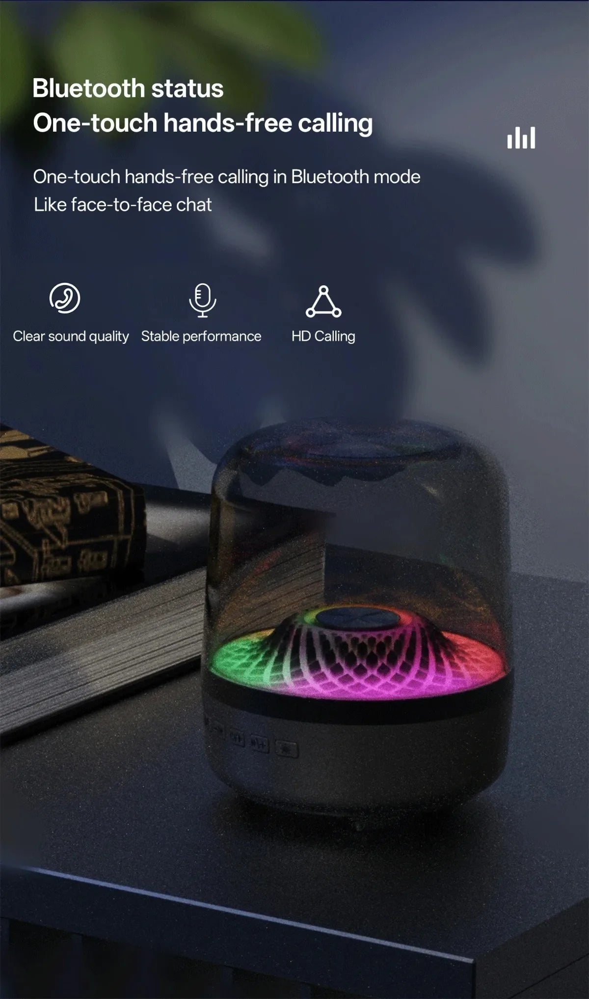 Soundbar Wireless Portatile Bluetooth 5.3 Altoparlante Home Theater Subwoofer Lampada Acustica Hi Fi Per Android IOS