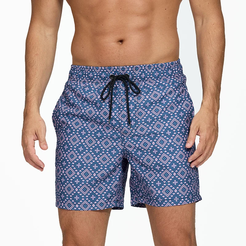 Datifer Pantaloncini Estivi Da Uomo Con Stampa Da Spiaggia E Surf Asciugatura Rapida Con Tasche