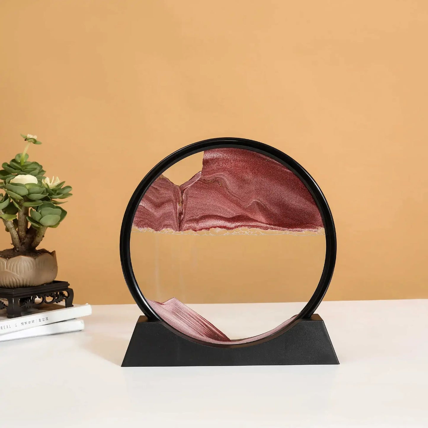 Clessidra Liquida 3D Arte Sabbia In Movimento In Vetro Regalo Originale Decorazione Per Casa E Ufficio