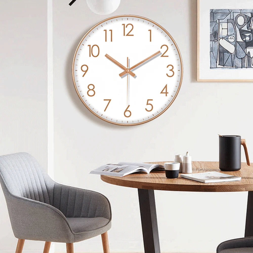 Orologio Da Parete Quarzo Numeri Grandi Facile Da Leggere Decorazione Domestica Moderna Silenzioso Senza Ticchettio