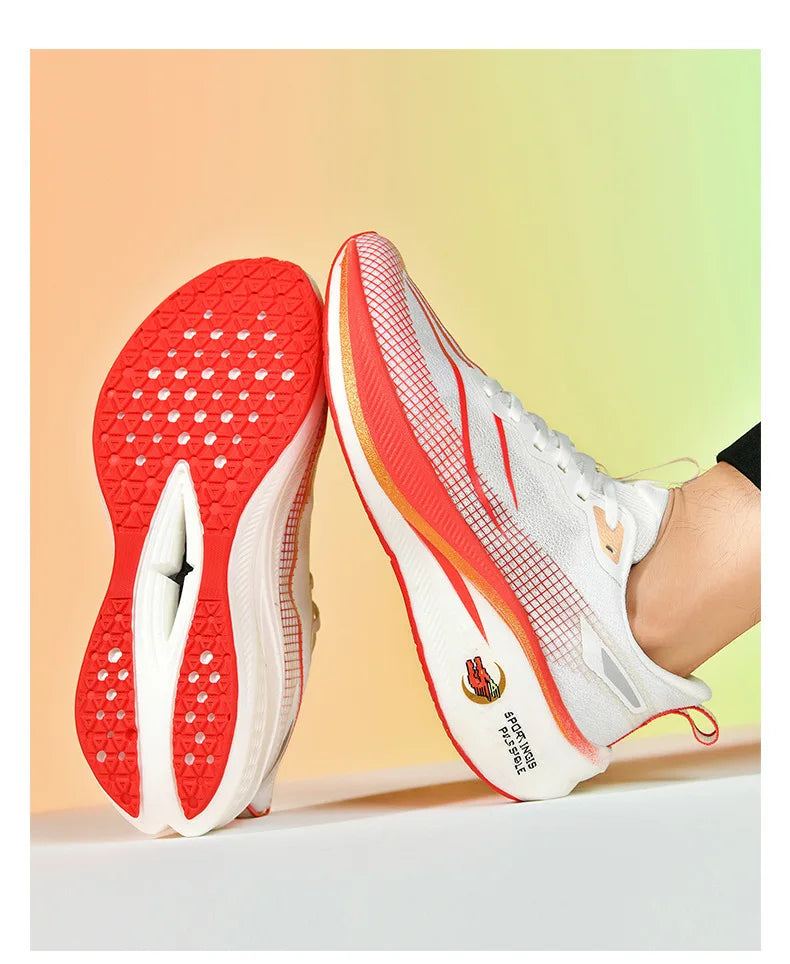 Scarpe da Corsa Sound Friction Rabbit 7PR con Piastra in Carbonio Traspiranti Leggere Sneakers Casual Unisex