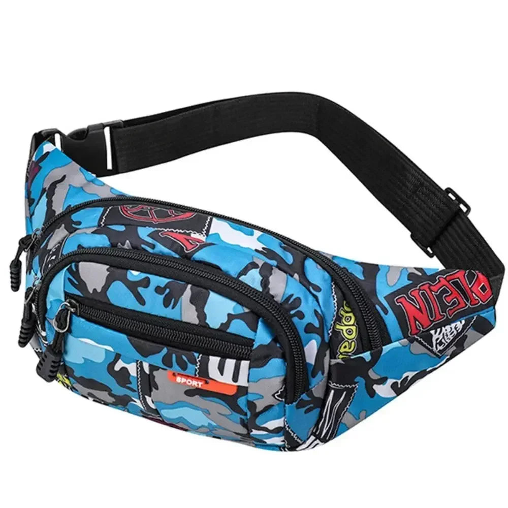 Marsupio Impermeabile Da Esterno In Tela Alta Capacità Stile Coreano Per Sport All Aperto Banana Bag Uomo Donna