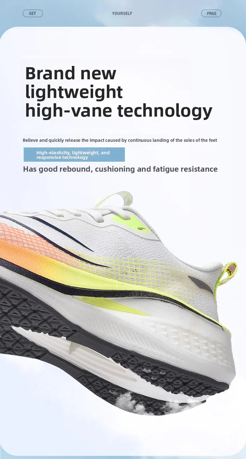 Scarpe da Corsa Sound Friction Rabbit 7PR con Piastra in Carbonio Traspiranti Leggere Sneakers Casual Unisex