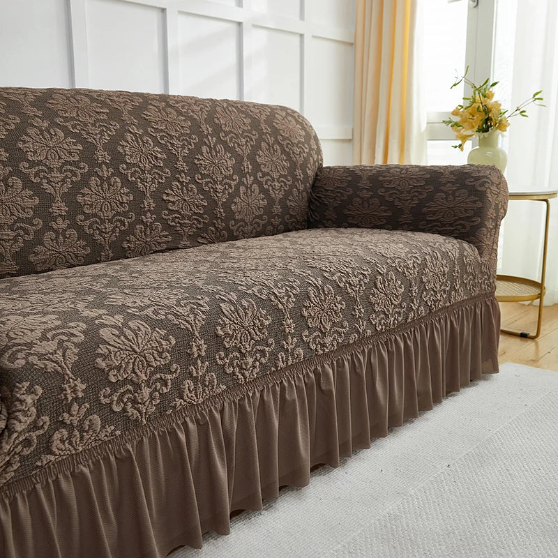 Fodera Divano A Fiori Stile Europeo Jacquard Copridivano Antiscivolo Protezione Per Mobili Soggiorno Decorazioni Casa