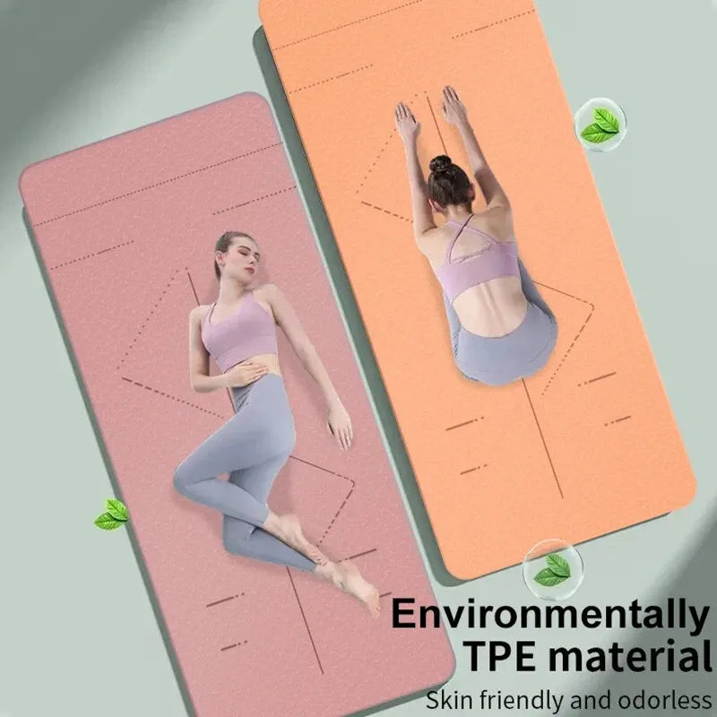 WestTune Tappetino Da Yoga Antiscivolo Antistrappo Per Fitness Pilates Ecologico Tracolla E Borsa Donna 183x61 cm