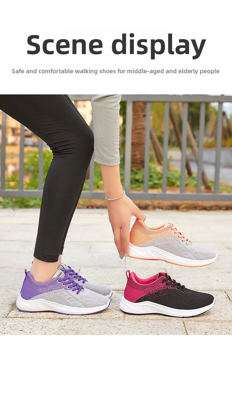 Scarpe Da Ginnastica Da Donna Vulcanizzate Air Mesh Morbide E Leggere Con Plateau Basso Da 1 A 3 Cm Lacci Scarpe Casual