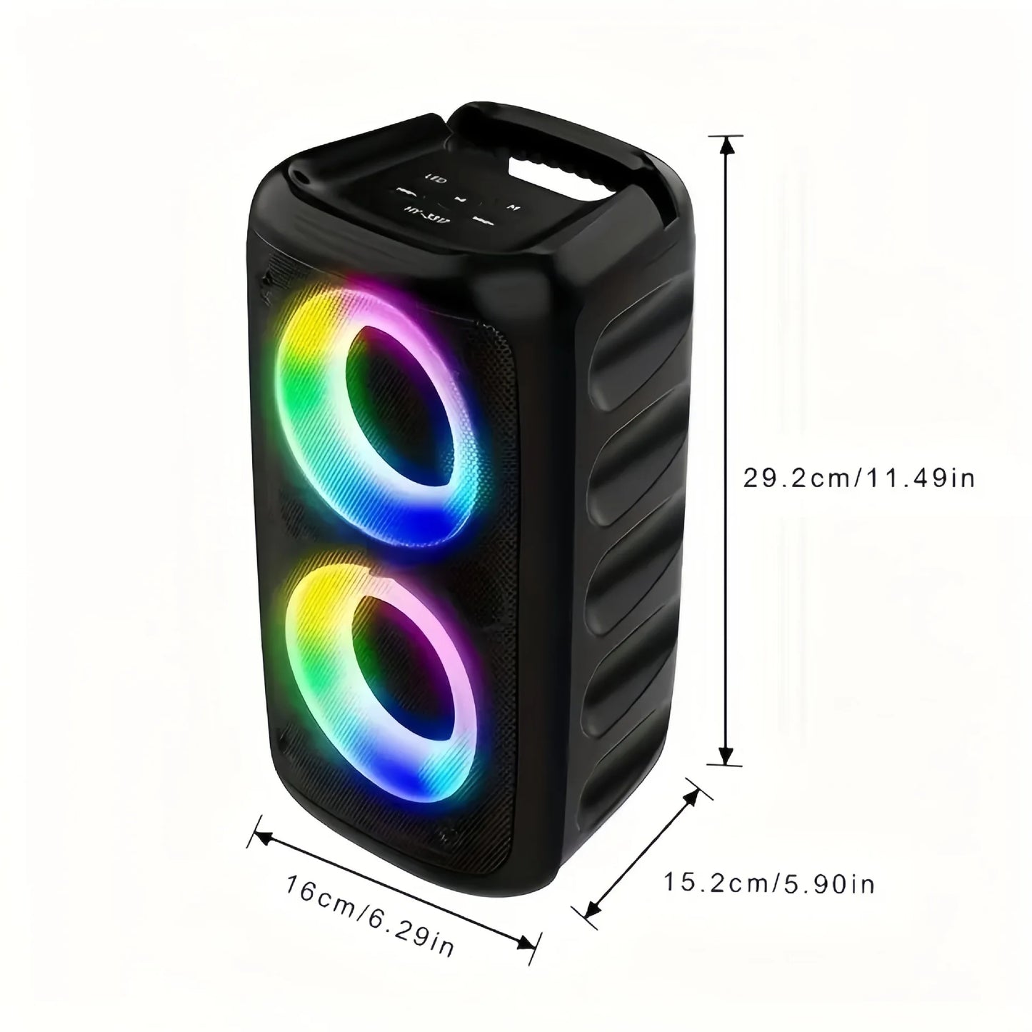 Karaoke Radio FM Altoparlante Bluetooth Portatile Con Microfono Lampada Led Subwoofer TWS Per Musica Casa Auto Viaggi