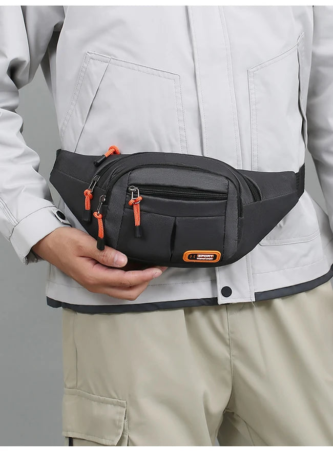 Marsupio Da Uomo E Donna Multifunzionale Grande Capacità Antispruzzo Resistente All Usura Per Cantiere Design Alla Moda