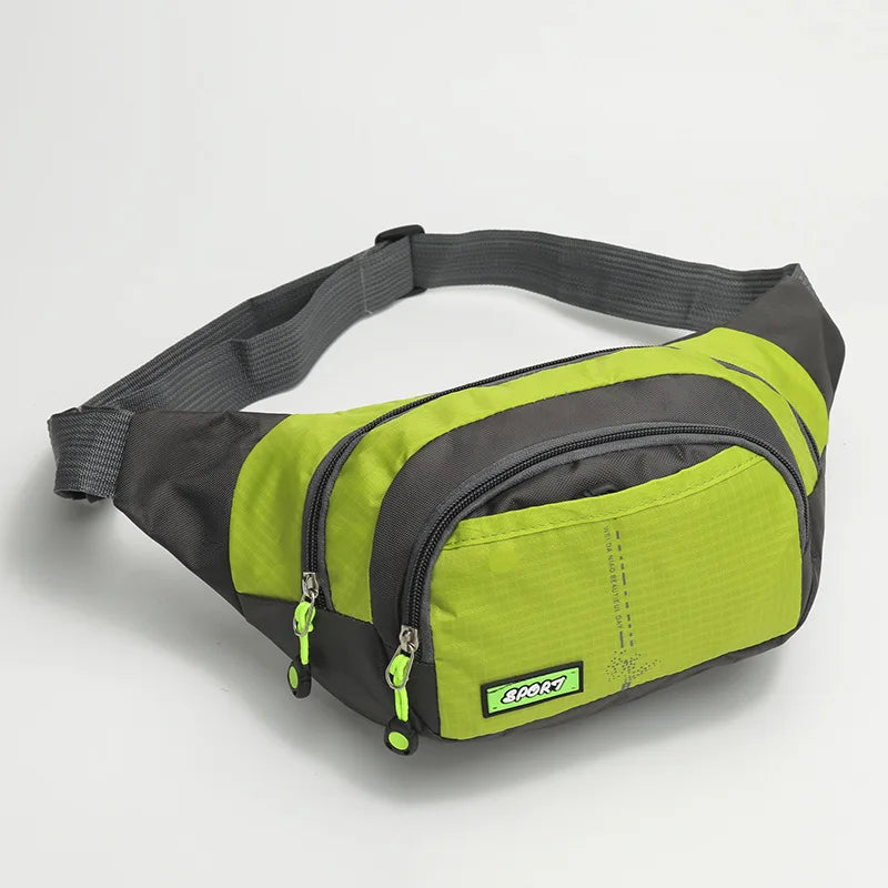 Marsupio da Viaggio Impermeabile con Cerniera Borsa a Tracolla per Sport all aperto Unisex Grande Capacità Regolabile