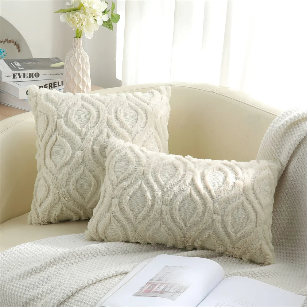 Fodera Per Cuscino Kitinjoy 45x45 In Cotone Peluche Per Divano Letto Soggiorno Casa