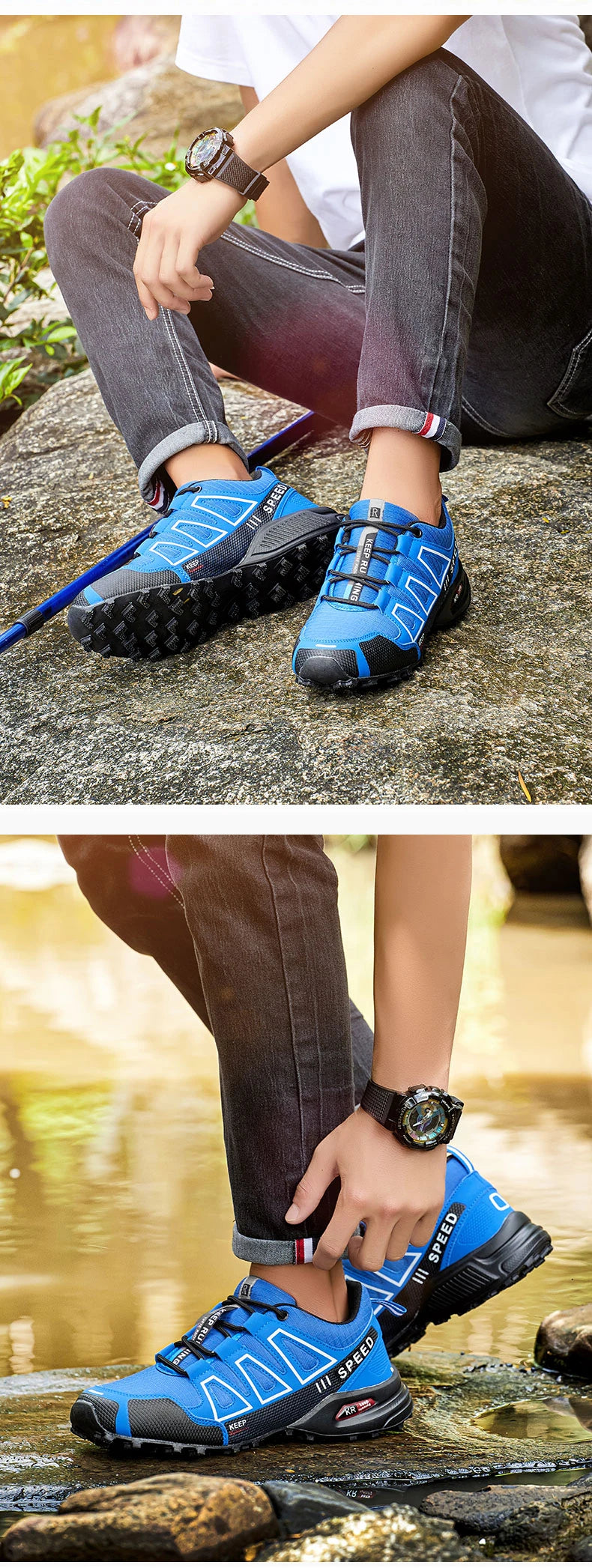 Scarpe Da Trekking Antiscivolo Con Suola In Gomma Da Esterno Per Uomo Scarpe Sportive Da Viaggio Comode Leggere