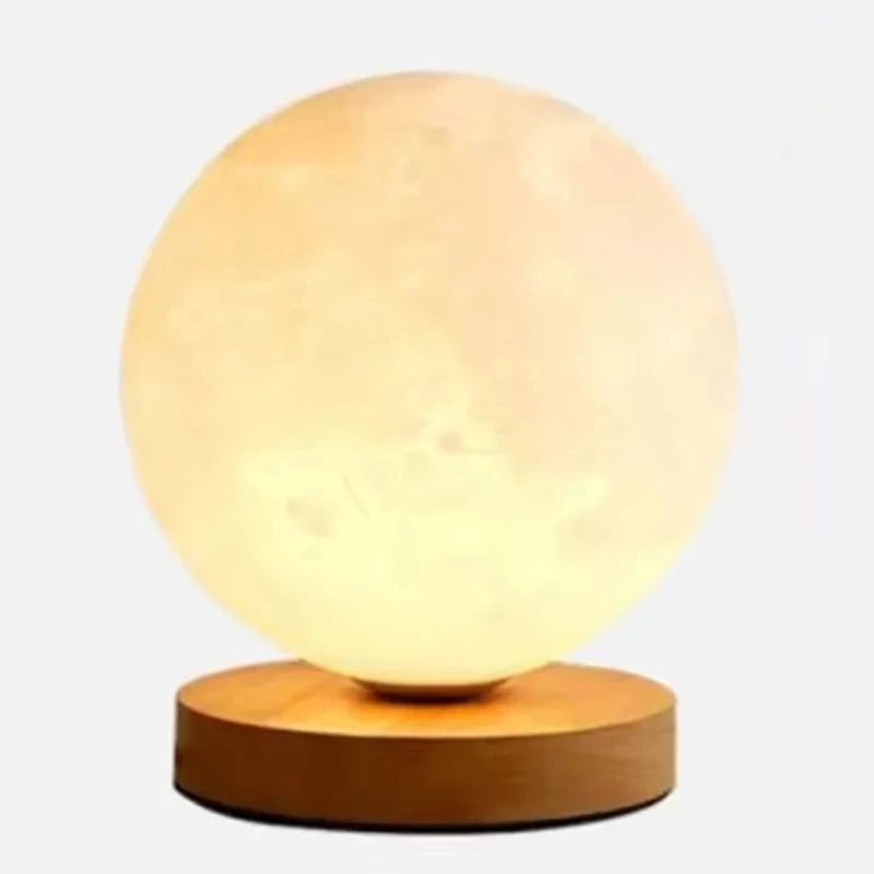 Lampada Lunare Da 10 Cm LED Con Supporto In Filo Stella Per Camera Da Letto Luci Notturne Regalo Per Bambini