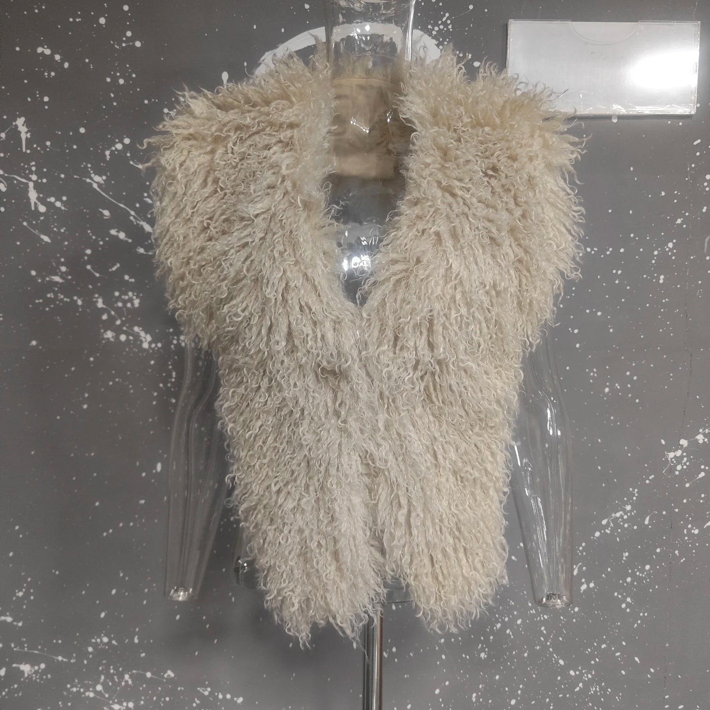 Lanmrem 2025 Gilet Pelliccia Sintetica Donna Imitazione Shearling Chic Autunno Inverno Abbigliamento 2DB4916