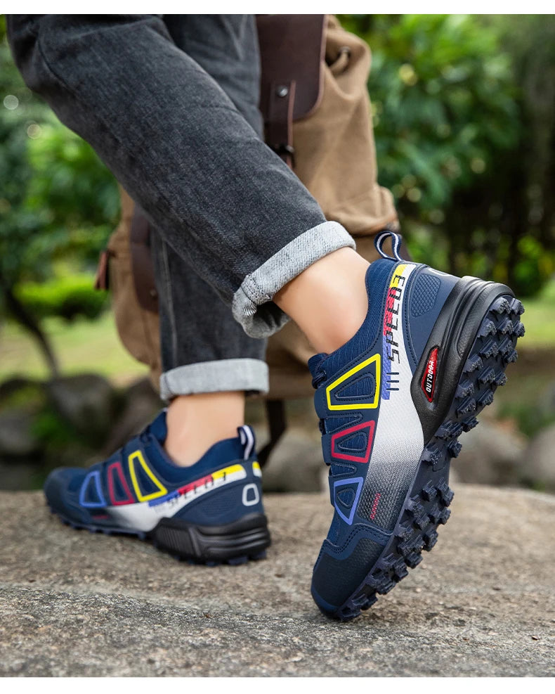 Scarpe Da Ciclismo Da Uomo Impermeabili Traspiranti Esterni Montagna Antiscivolo Resistente Usura Allenamento Trekking