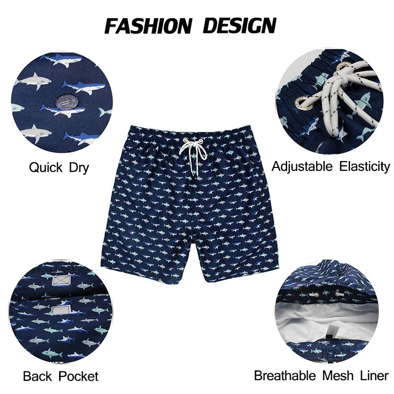 Pantaloncini Uomo Ad Asciugatura Rapida A Righe Verticali Traspiranti Con Fodera In Rete Taglie Forti Spiaggia Surf