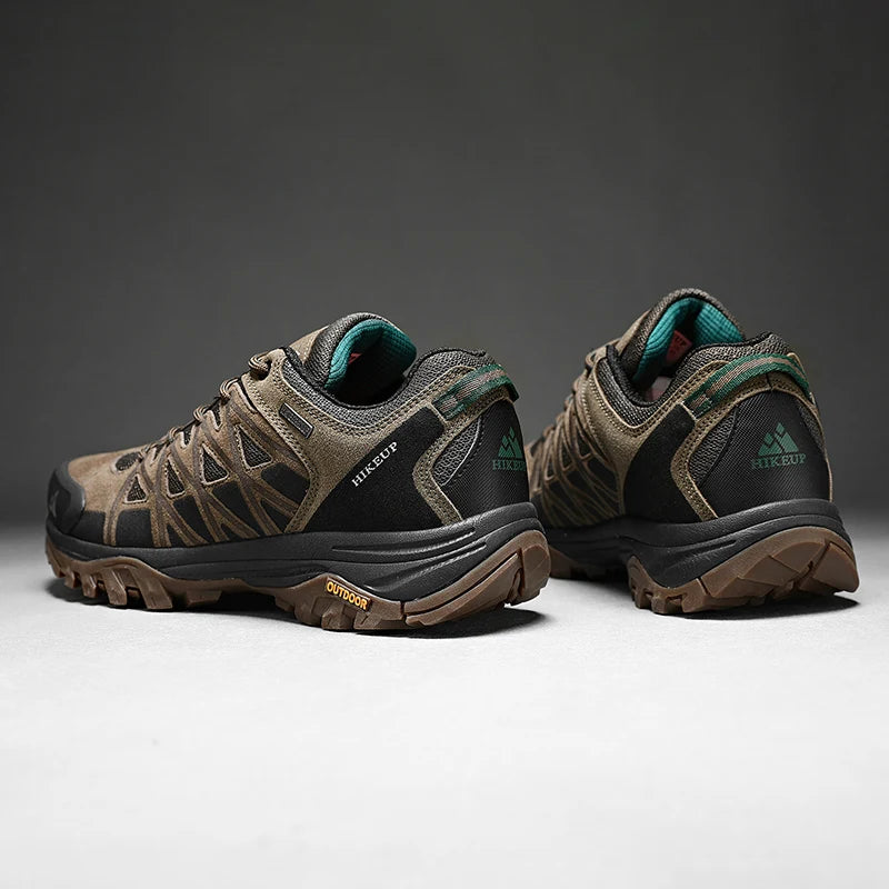 HikeUp Scarpe da Trekking da Uomo Traspiranti con Lacci Ammortizzate per Escursionismo all Aperto Impermeabili Outdoor