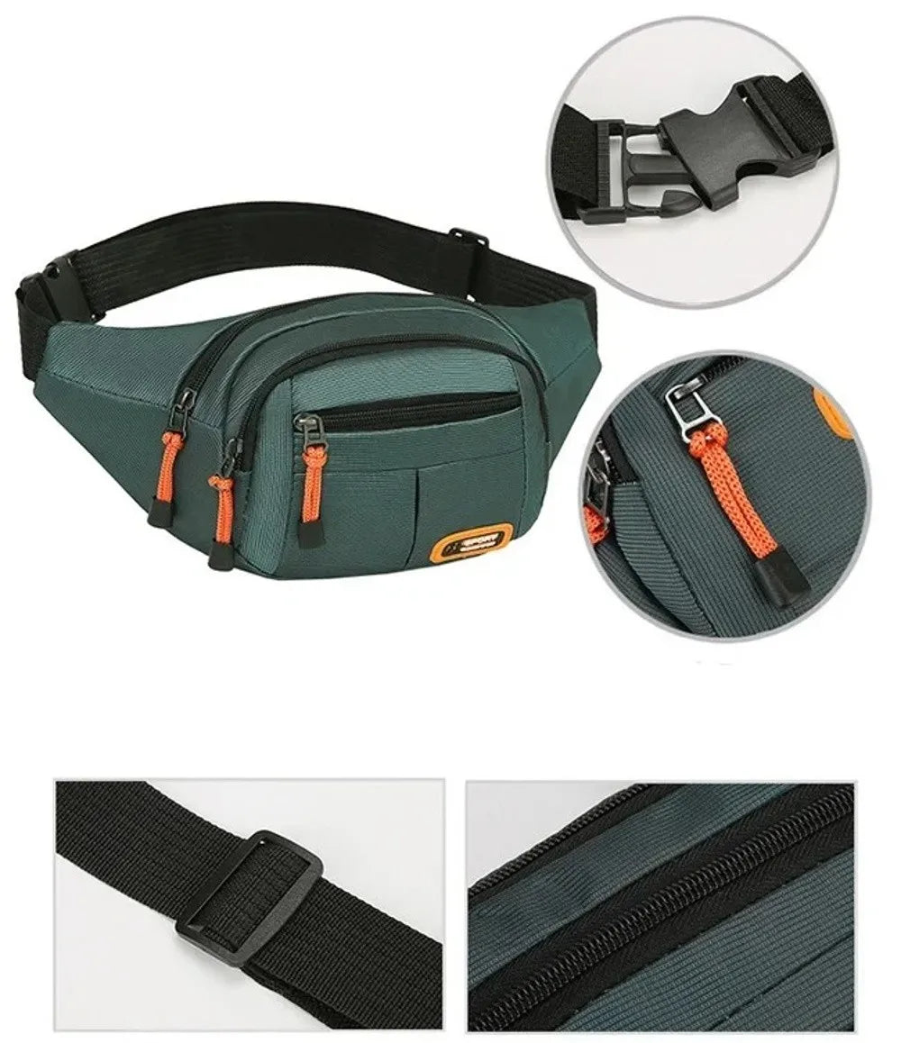 Borsa A Tracolla Da Uomo Oxford Durevole Impermeabile Grande Capacità Unisex Marsupio Multifunzionale