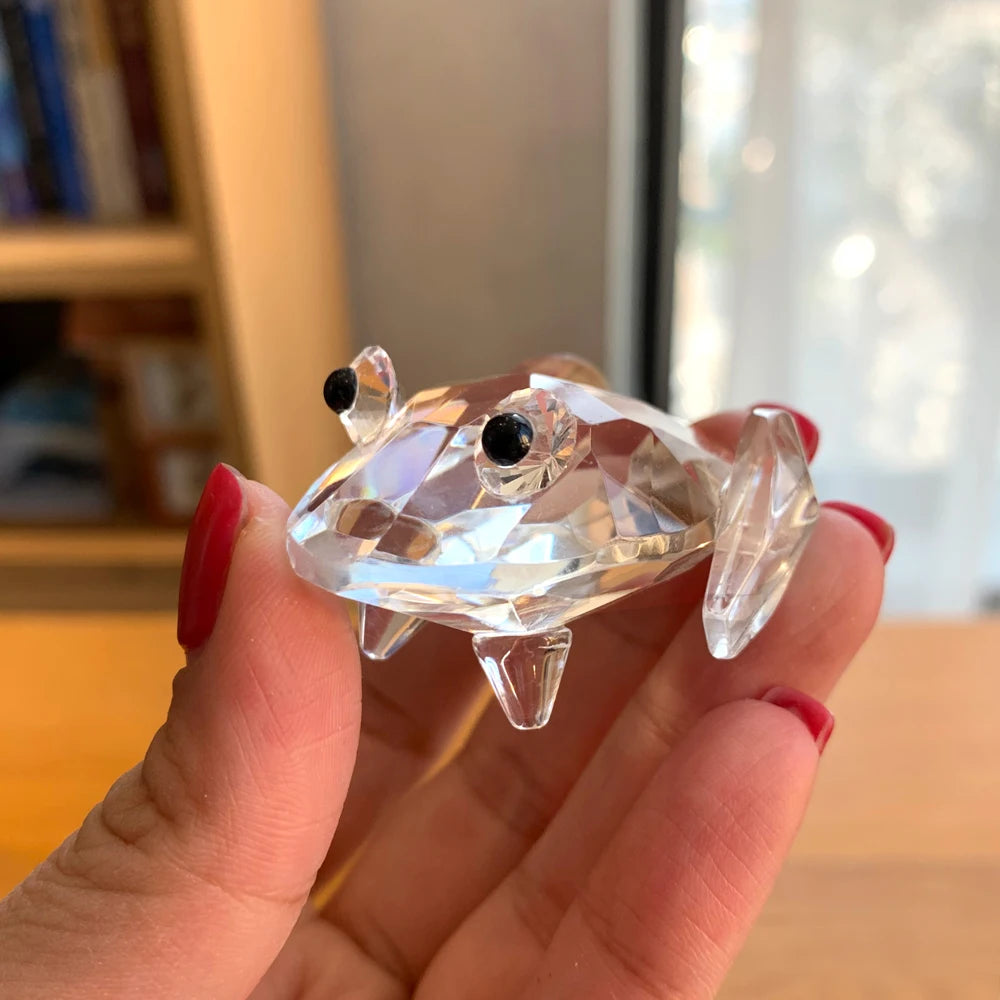 30 Cristallo Trasparente Figurine Animali Carini Scultura in Vetro Decorazioni Ornamento Tavolo Regalo Natale Bambini