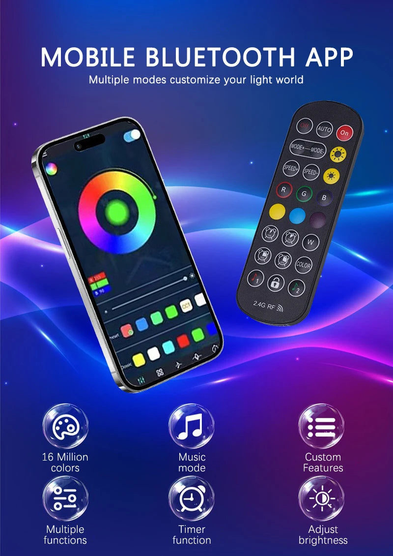 Luce Atmosfera Intelligente Tuya Controllo Remoto App RGB Lampada Da Tavolo Per Computer TV Gioco Musica Ritmo Decorativa