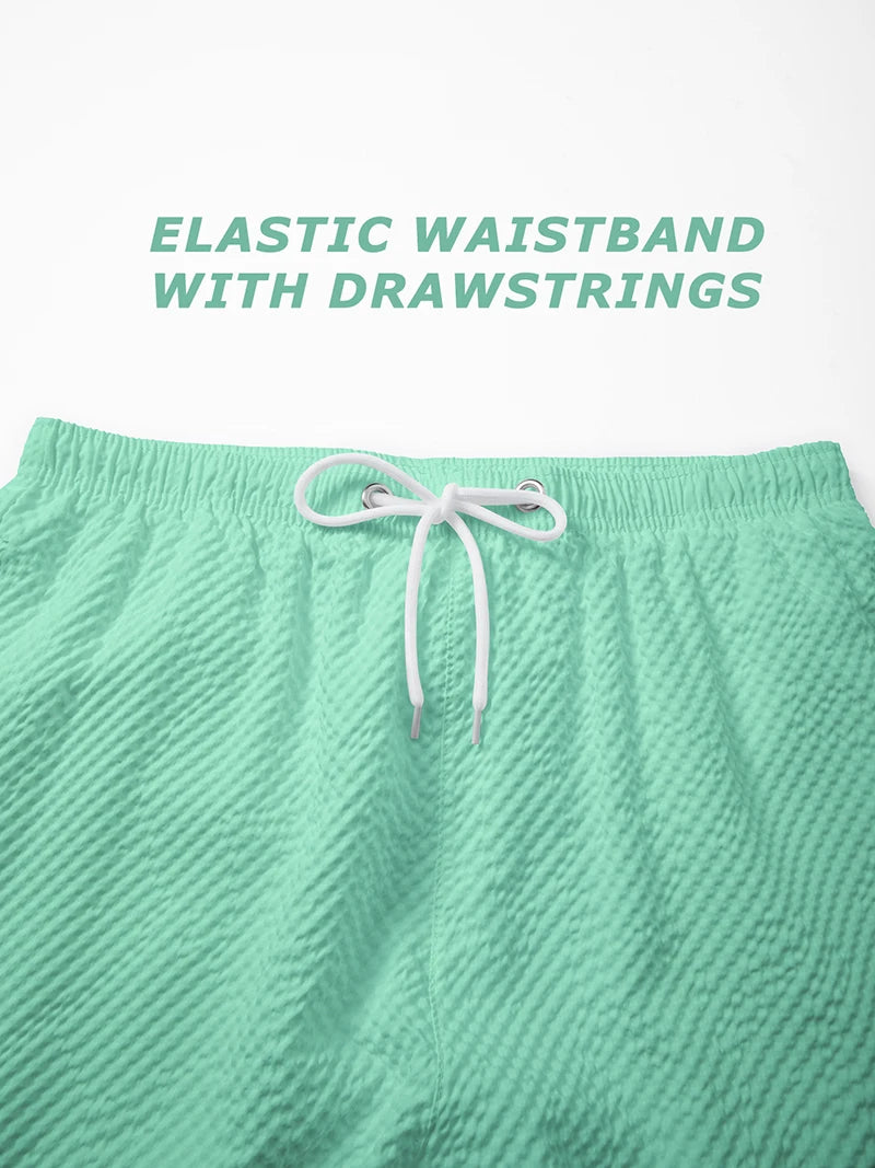 Pantaloncini Da Spiaggia Da Uomo Con Asciugatura Rapida Fodera In Rete Tasche Shorts HooThreads Costume Da Bagno